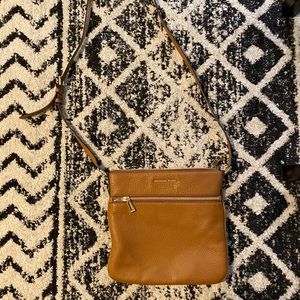Riley Pebbled Leather Michael Kors Messenger Bag